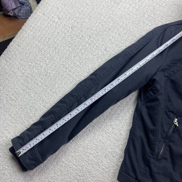 Y2K Diesel Moto Biker Jacket Women’s Size S Washed Navy Blue Zip Up Vintage - Picture 10 of 14